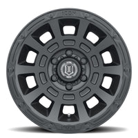 Thumbnail for ICON Thrust 17x8.5 6x120 0mm Offset 4.75in BS Satin Black Wheel