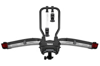 Thumbnail for Thule EasyFold XT 2 - Fully Foldable Platform Hitch Bike Rack (Up to 2 Bikes) - Black/Silver