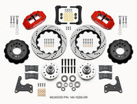 Thumbnail for Wilwood Narrow Superlite 6R Front Hub Kit 14.00in Drill Red 65-72 CDP C Body -Drum