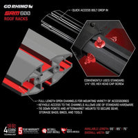 Thumbnail for Go Rhino SRM600 Series Tubular Rack - 75in