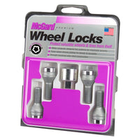 Thumbnail for McGard Wheel Lock Bolt Set - 4pk. (Cone Seat) M12X1.25 / 19mm Hex / 25.6mm Shank Length - Chrome