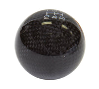 Thumbnail for NRG Universal Ball Style Shift Knob (No Logo) - Black Carbon Fiber (5 Speed Pattern)