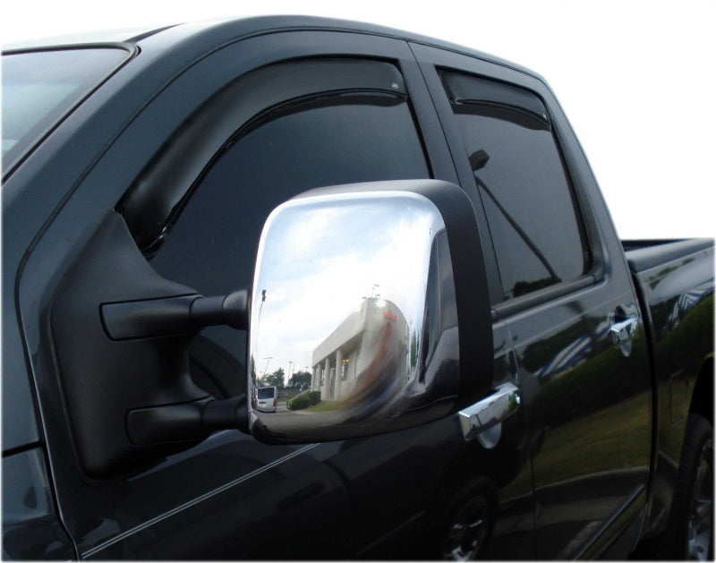 AVS 04-15 Nissan Titan Crew Cab Ventvisor In-Channel Front & Rear Window Deflectors 4pc - Smoke