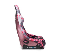 Thumbnail for NRG FRP Bucket Seat PRISMA Japanese Cherry Blossom Edition W/ Pink Pearlized Back - Large