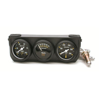 Thumbnail for Autometer Auto Gage Console Oil Pressure / WTMP / Volt. 1.5in 100 psi 280 Deg. 18V Mechanical BK