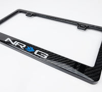 Thumbnail for NRG Carbon License Plate Frame/ Fiber Poly Dip Finish Wet w/ NRG Logo