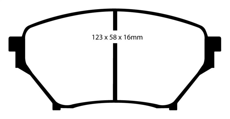 EBC 01-03 Mazda Miata MX5 1.8 (Sports Suspension) Yellowstuff Front Brake Pads