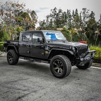 Thumbnail for Westin 2020 Jeep Gladiator HDX Xtreme Nerf Step Bars - Textured Black