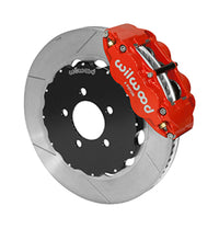 Thumbnail for Wilwood 03-11 Crown Victoria Forged Narrow Superlite 6R Front Brake Kit w/ Slotted GT Rotor - Red