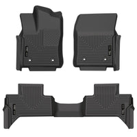 Thumbnail for Husky Liners 2022 Toyota Tundra WeatherBeater Ext. Cab DC Front & 2nd Seat Floor Liner - Blk