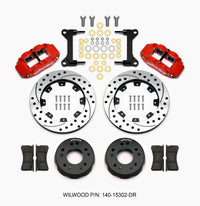 Thumbnail for Wilwood Narrow Superlite 6R Front Kit 12.19in Drilled Red 63-87 C10 w/ Wilwood Pro Spindles