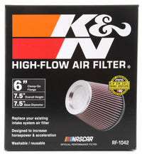 Thumbnail for K&N Round Tapered Universal Air Filter 6in Flange ID x 7.5in Base OD x 5in Top OD x 6.5in Height