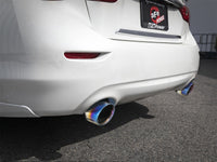 Thumbnail for aFe Takeda 2.5in 304 SS Axle-Back Exhaust w/ Blue Flame Tips 16-18 Infiniti Q50 V6-3.0L (tt)