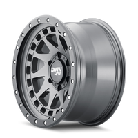 Thumbnail for Dirty Life 9311 Enigma Pro 17x9/6x139.7 BP/-12mm Offset/106mm Hub Satin Graphite Wheel - Beadlock