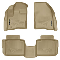 Thumbnail for Husky Liners 10-13 Ford Taurus WeatherBeater Combo Tan Floor Liners