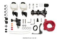 Thumbnail for Wilwood Tandem Remote M/C Kit w L/H Brkt & Prop Valve - 1in Bore Black