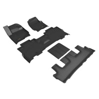 Thumbnail for 3D Maxpider 18-23 Ford Expedition Max Kagu Floor Mat- Black R1 R2 R3