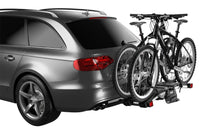 Thumbnail for Thule EasyFold XT 2 - Fully Foldable Platform Hitch Bike Rack (Up to 2 Bikes) - Black/Silver