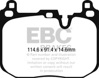 Thumbnail for EBC 2015+ Mini Cooper Hardtop (F55/F56) 2.0L Turbo JCW Greenstuff Front Brake Pads