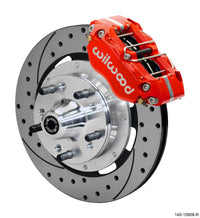 Thumbnail for Wilwood Dynapro 4R Front Kit 11.75in SPR Drilled and Slotted Rotors - Red