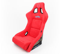 Thumbnail for NRG FRP Bucket Seat ULTRA Edition - Large (Red Alcantara/Gold Glitter Back)