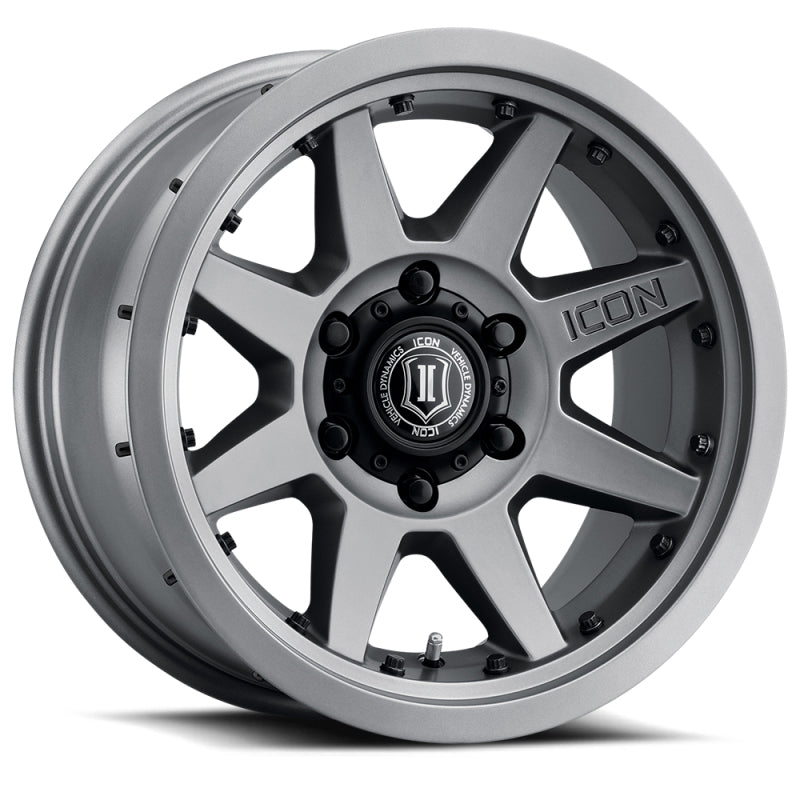 ICON Rebound Pro 17x8.5 6x5.5 25mm Offset 5.75in BS 95.1mm Bore Titanium Wheel