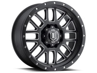 Thumbnail for ICON Alpha 20x9 8x6.5 19mm Offset 5.75in BS 125.2mm Bore Satin Black/Milled Windows Wheel