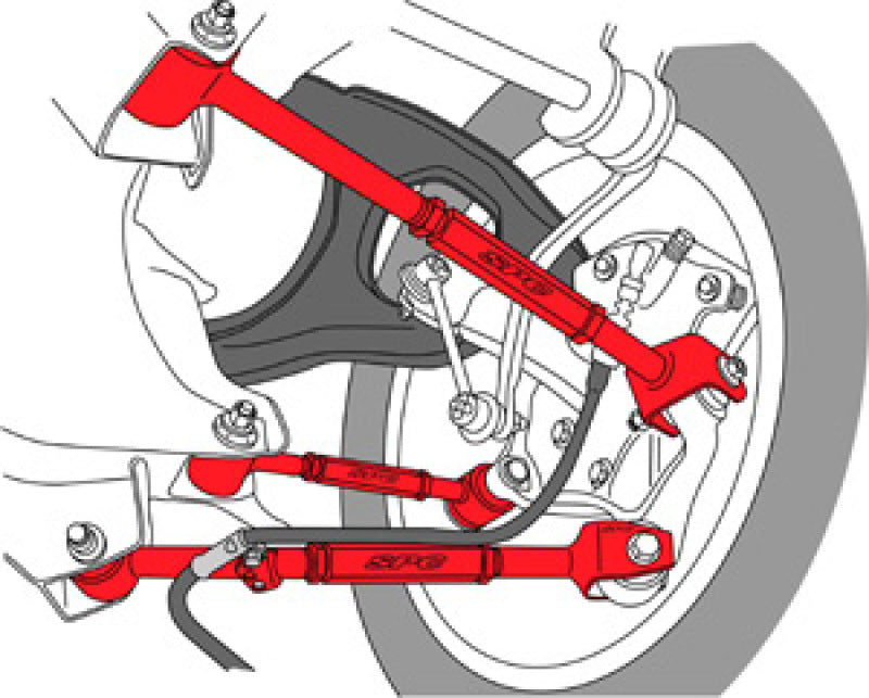 SPC Performance 08-13 Honda Accord/09-13 Acura TSX/TL Rear Adjustable Control Arm (Set of 3)