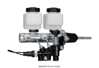 Thumbnail for Wilwood Tandem Remote M/C Kit w L/H Brkt & Prop Valve - 7/8in Bore Ball Burnished-W/Pushrod