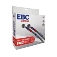 Thumbnail for EBC 2014+ Nissan GT-R Nismo (R35) 3.8TT (w/Cast Iron Rotors) Stainless Steel Brake Line Kit