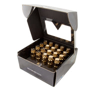 Thumbnail for NRG 700 Series M12 X 1.5 Steel Lug Nut w/Dust Cap Cover Set 21 Pc w/Locks & Socket - Chrome Gold