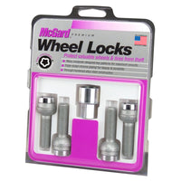 Thumbnail for McGard Wheel Lock Bolt Set - 4pk. (Radius Seat) M12X1.5 / 17mm Hex / 23.3mm Shank Length - Chrome