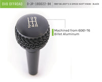 Thumbnail for DV8 Offroad 1997-06 Jeep TJ 5-Speed Shift Knob And Lever Black