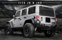 Thumbnail for MagnaFlow 07-17 Jeep Wrangler JK 3.8/3.6L Dual Split Rear Exit Black Axle-Back Exhaust