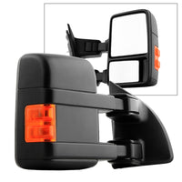 Thumbnail for Xtune Ford Superduty 99-14 Manual Extendable Manual Adjust Mirror Amber- Right MIR-FDSD08S-MA-AM-R