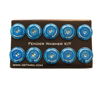 Thumbnail for NRG Fender Washer Kit w/Color Matched M6 Bolt Rivets For Plastic (Blue) - Set of 10