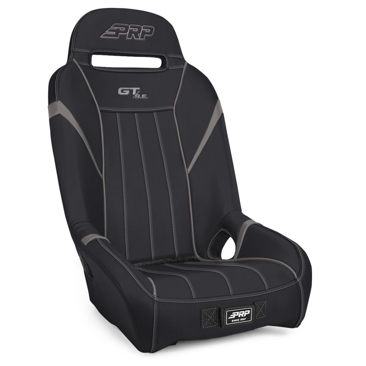 PRP GT/S.E. 1In. Extra Wide Suspension Seat- Black / Gray