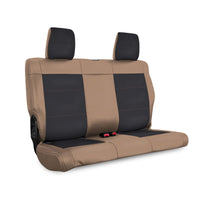 Thumbnail for PRP 11-12 Jeep Wrangler JK Rear Seat Cover/2 door - Black/Tan