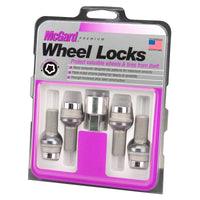 Thumbnail for McGard Wheel Lock Bolt Set - 4pk. (Radius Seat) M14X1.5 / 19mm Hex / 35.4mm Shank Length - Chrome