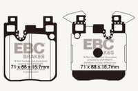 Thumbnail for EBC 14+ BMW 228 Coupe 2.0 Turbo Brembo calipers Greenstuff Rear Brake Pads