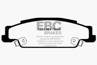 Thumbnail for EBC 02-05 Cadillac CTS 2.6 Greenstuff Rear Brake Pads