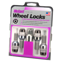 Thumbnail for McGard Wheel Lock Bolt Set - 4pk. (Radius Seat) M14X1.5 / 17mm Hex / 28.2mm Shank Length - Black