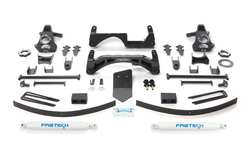 Fabtech 07-13 GM K1500 P/U w/o Autoride 4WD 6in Basic Sys w/Perf Shks