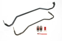 Thumbnail for BMR 08-09 Pontiac G8 Front & Rear Sway Bar Kit w/ Bushings - Black Hammertone