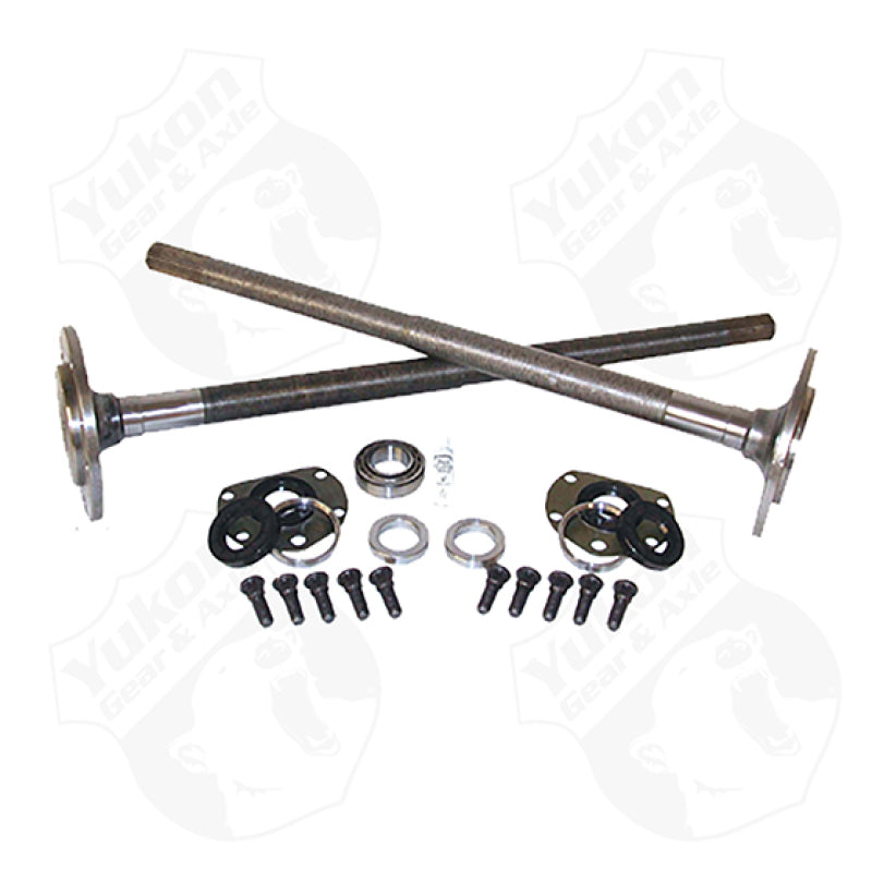 Yukon Gear One Piece Axles For 76-79 Model 20 CJ7 Quadratrack w/ Bearings and 29 Splines / Kit