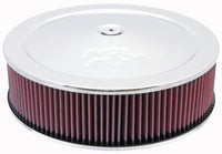 Thumbnail for K&N Round Air Filter Assembly 14in. ID / 4..12in. Height / 5.125in. Neck Flange / 7/8in. Drop Ba