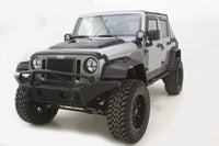 Thumbnail for AVS 07-18 Jeep Wrangler (2 Door) Ventvisor & Aeroskin Deflector Combo Kit - Matte Black