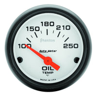 Thumbnail for Autometer Phantom 52mm Oil Temp 100-250 F Electronic Gauge Kit