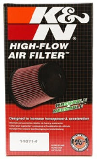 Thumbnail for K&N Universal ChromeRound Tapered Air Filter 3in Flange ID / 6in Base OD / 4.5in Top OD / 8in Height