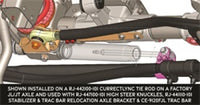 Thumbnail for RockJock JL/JT Currectlync High Steer Tie Rod Clamp Bracket